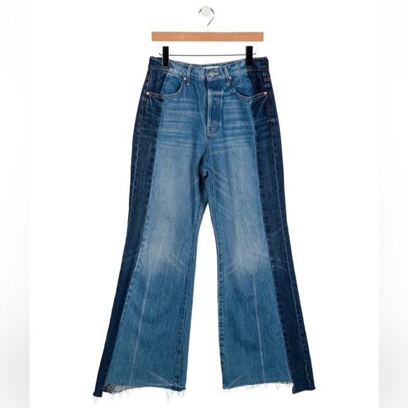 Mother Superior Denim - Women's Two-Tone Flare Jeans - Picture 6 of 7
